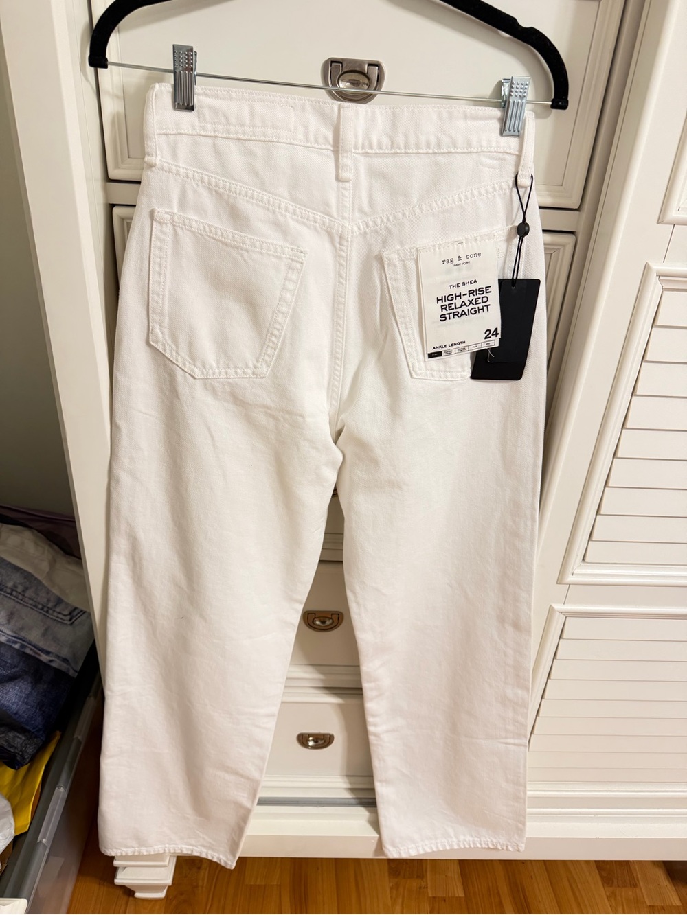 Rag & Bone High-Rise Relaxed Straight Jeans Size 24